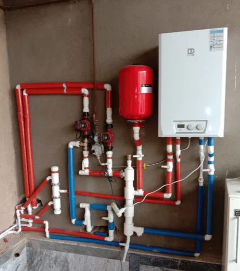 Установка котла